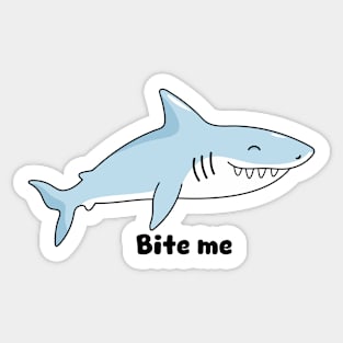 Shark and humor Sticker